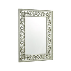 Laura Ashley Rococo Rectangle Mirror Ornate Frame Detailing In Champagne 110 X 80cm
