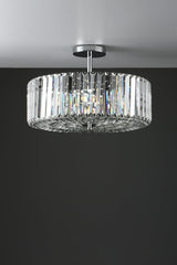 Laura Ashley Fernhurst 4 light Flush Polished Chrome and Crystal