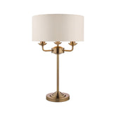 Laura Ashley Sorrento Table Lamp 3 Light Antique Brass