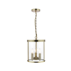 Laura Ashley Selbourne 3 Lt Pendant Antique Brass