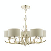 Laura Ashley Mulroy 5 Light Chandelier Champagne