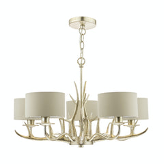 Laura Ashley Mulroy 5 Light Chandelier Champagne