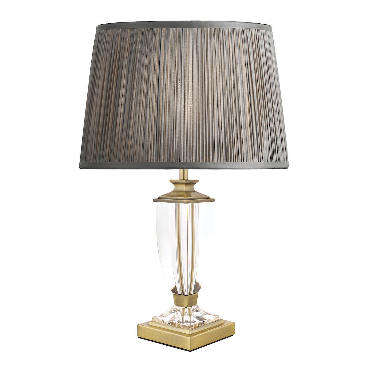 Laura Ashley Carson Crystal Table Lamp Small Antique Brass – The