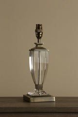 Laura Ashley Carson Crystal Table Lamp Small Antique Brass