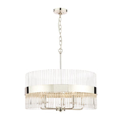 Laura Ashley Alexa 5Lt Grand Glass and Polished Nickel