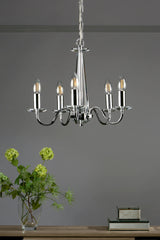 Laura Ashley Blake 5 Light Crystal Chandelier