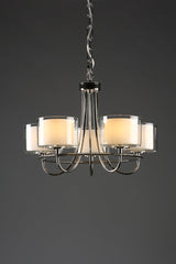Laura Ashley Southwell 5 Light Pendant Polished Nickel