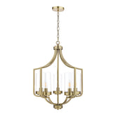 Laura Ashley Joseph Antique Brass 5 Light Chandelier