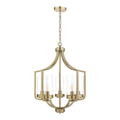 Laura Ashley Joseph Antique Brass 5 Light Chandelier