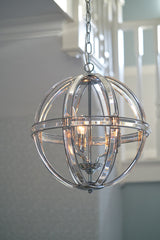 Laura Ashley Aidan 3Lt Pendant Polished Chrome and Glass