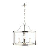 Laura Ashley Harrington 3 Light Lantern Polished Nickel