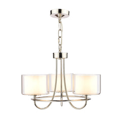 Laura Ashley Southwell 3 Light Pendant Polished Nickel