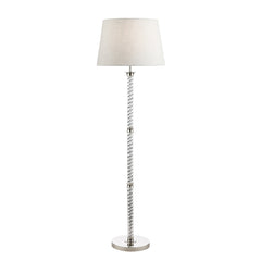 Laura Ashley Louis Twisted Floor Lamp Polished Nickel