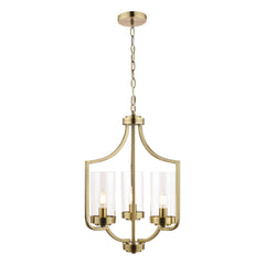 Laura Ashley Joseph Antique Brass 3 Light Chandelier