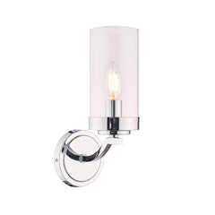 Laura Ashley Joseph Polished Chrome 1 Light Wall Light