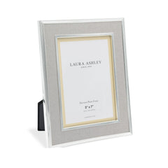 Laura Ashley Harrison Photo Frame Pale Charcoal Linen 5x7 Inch