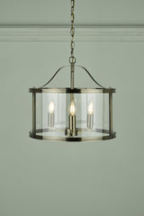 Laura Ashley Harrington 3 Light Lantern Antique Brass