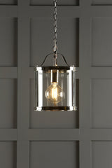 Laura Ashley Harrington Single Lantern Nickel
