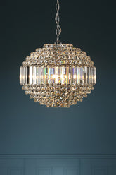 Laura Ashley Vienna Globe 5 Light Polished Chrome