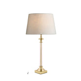 Laura Ashley Winston Antique Brass & Glass Candlestick Table Lamp Base