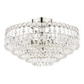 Laura Ashley Enid Cut Glass 5 Light Semi Flush