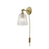 Laura Ashley Callaghan Plugged Wall Light Antique Brass