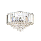 Laura Ashley Vienna 3 Light Flush Polished Chrome Crystal