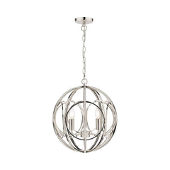 Laura Ashley Orbital 3 Lt Pendant Polished Nickel