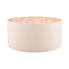 Laura Ashley Hazelton Silver and Pink Drum Shade 18 inch