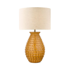 Laura Ashley Liza Ceramic Table Lamp Orange With Shade