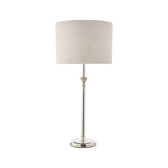 Laura Ashley Highgrove Table Lamp Nickel with Shade