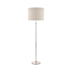 Laura Ashley Highgrove Floor Lamp Nickel with Shade