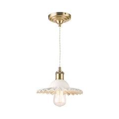 Laura Ashley Beca Small Pendant Ant Brass Ceramic