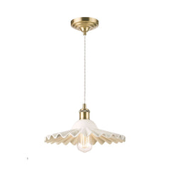 Laura Ashley Beca Large Pendant Ant Brass Ceramic