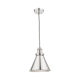 Laura Ashley Rufus Pendant Polished Chrome