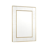 Laura Ashley Clemence Large Rectangle Mirror Gold Leaf 120 X 88cm