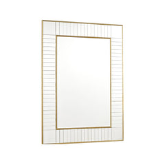 Laura Ashley Clemence Large Rectangle Mirror Gold Leaf 120 X 88cm