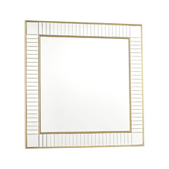 Laura Ashley Clemence Square Mirror Gold Leaf 90cm