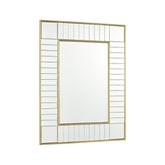 Laura Ashley Clemence Small Rectangle Mirror Gold Leaf 60 X 45cm