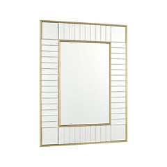 Laura Ashley Clemence Small Rectangle Mirror Gold Leaf 60 X 45cm