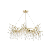 Laura Ashley Willow 5lt Pendant Satin Champagne Crystal