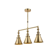 Laura Ashley Rufus 3lt Bar Pendant Antique Brass
