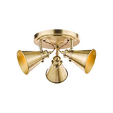 Laura Ashley Rufus 3lt Plate Spotlight Antique Brass