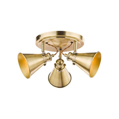 Laura Ashley Rufus 3lt Plate Spotlight Antique Brass