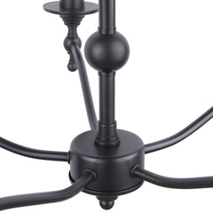 Laura Ashley Ludchurch 5 Light Industrial Black