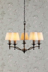 Laura Ashley Ludchurch 5 Light Industrial Black