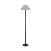 Laura Ashley Ludchurch Floor Lamp Industrial Black with Shade