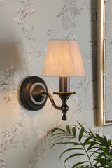 Laura Ashley Ludchurch Wall Light Industrial Black