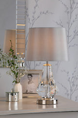 Laura Ashley Humby Touch Table Lamp Clear Glass