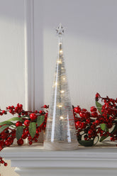 Laura Ashley Star Glass Lit Tree